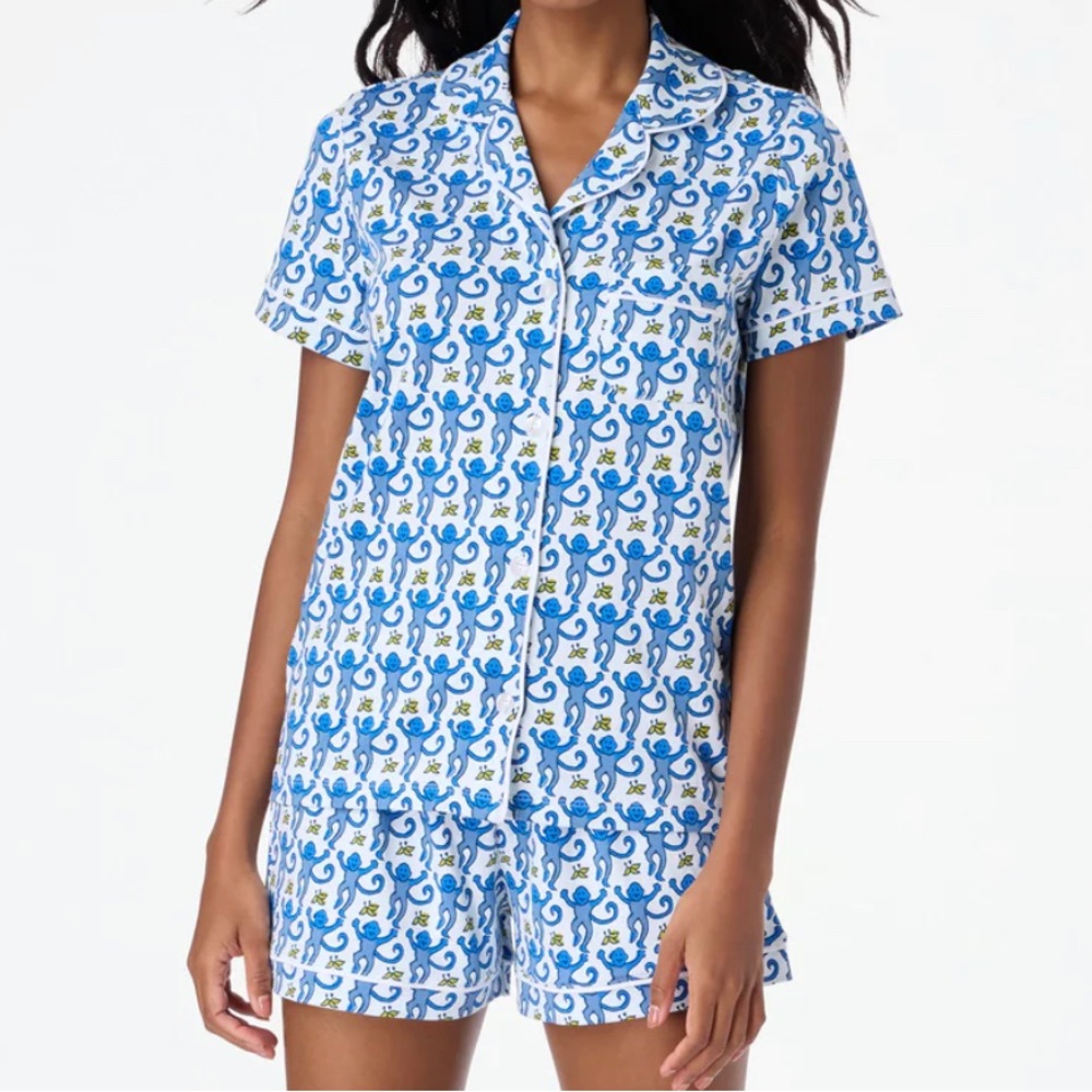 Roller Rabbit Blue Pajama Set